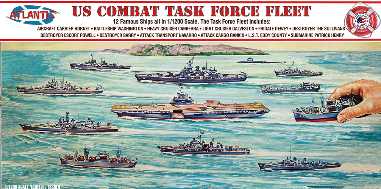 1/900 US Combat Task Force Fleet 12 Ships Included