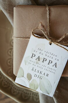 Gåvokort - För världen är du bara en PAPPA men för vår familj är du hela världen. ÄLSKAR DIG!