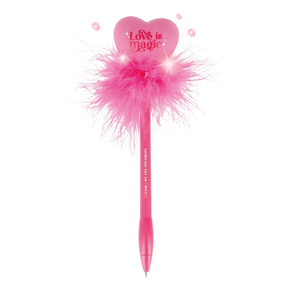 Heart, Writing is magic, Kulspetspenna med lampa