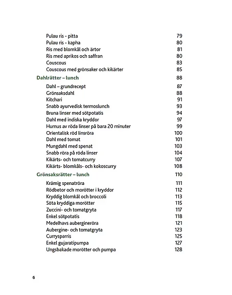 Ayurvedisk vegetarisk kokbok