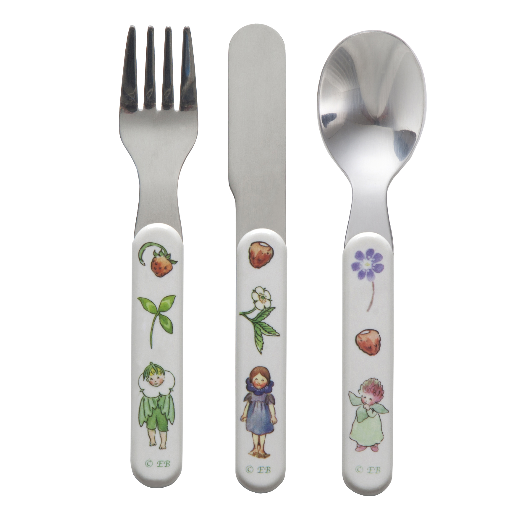 Barnbestick sked gaffel och kniv