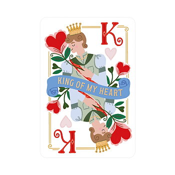 Large Greeting card, King of my heart (BG0803)