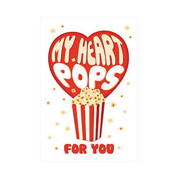 Large Greeting card, Popcorn (BG0806)