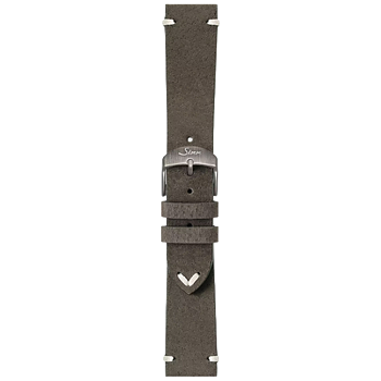 BL5220-5100-400A Sinn grå Nubuck boar läder med vita sömmar