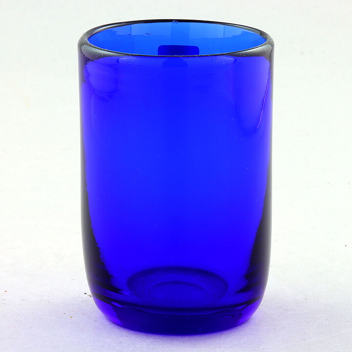 Erik Höglund (1950s) Blue Cylinder Vase 9 cm H957/90 (2)