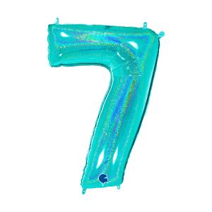 Sifferballonger Tiffany Glitter 100 cm - 9