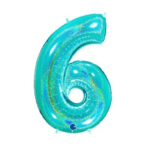 Sifferballonger Tiffany Glitter 100 cm - 8