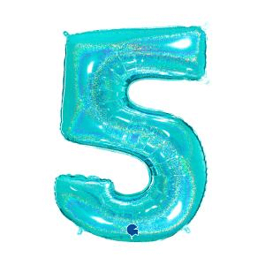 Sifferballonger Tiffany Glitter 100 cm - 7