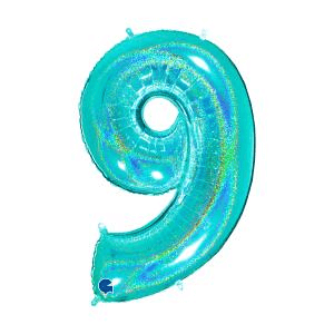 Sifferballonger Tiffany Glitter 100 cm - 11
