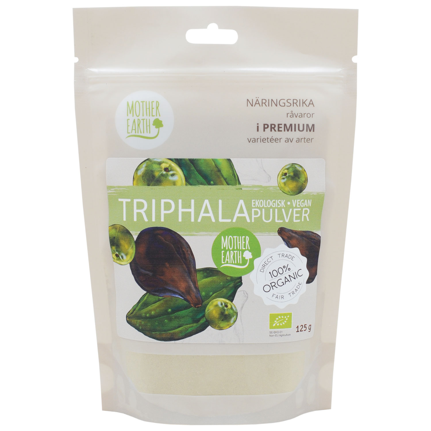 Triphalapulver RAW& EKO 125g - Mother Earth
