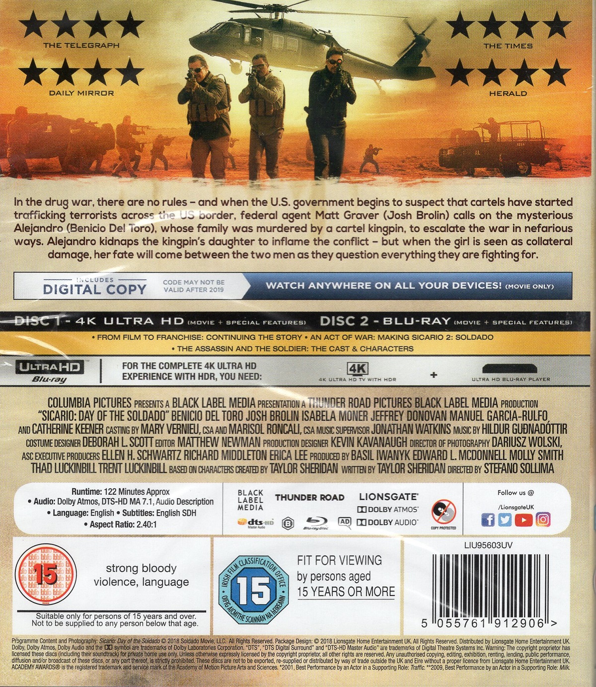 Sicario 2: Soldado (ej svensk text) (4K Ultra HD + Blu-ray) - 2