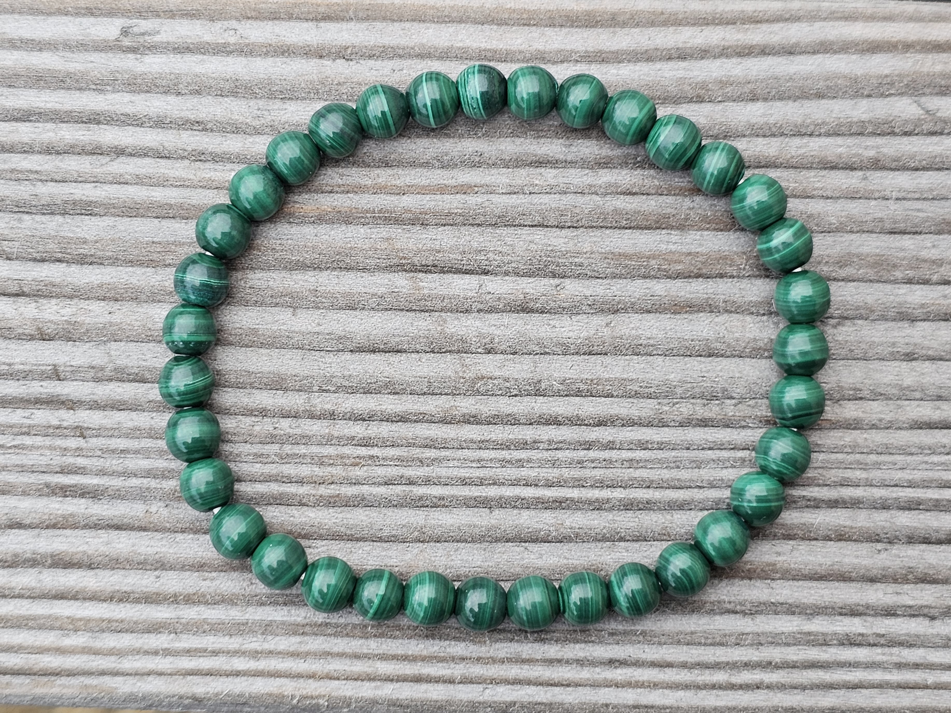 Malakit armband ca. 6mm, ca. 35st kulor