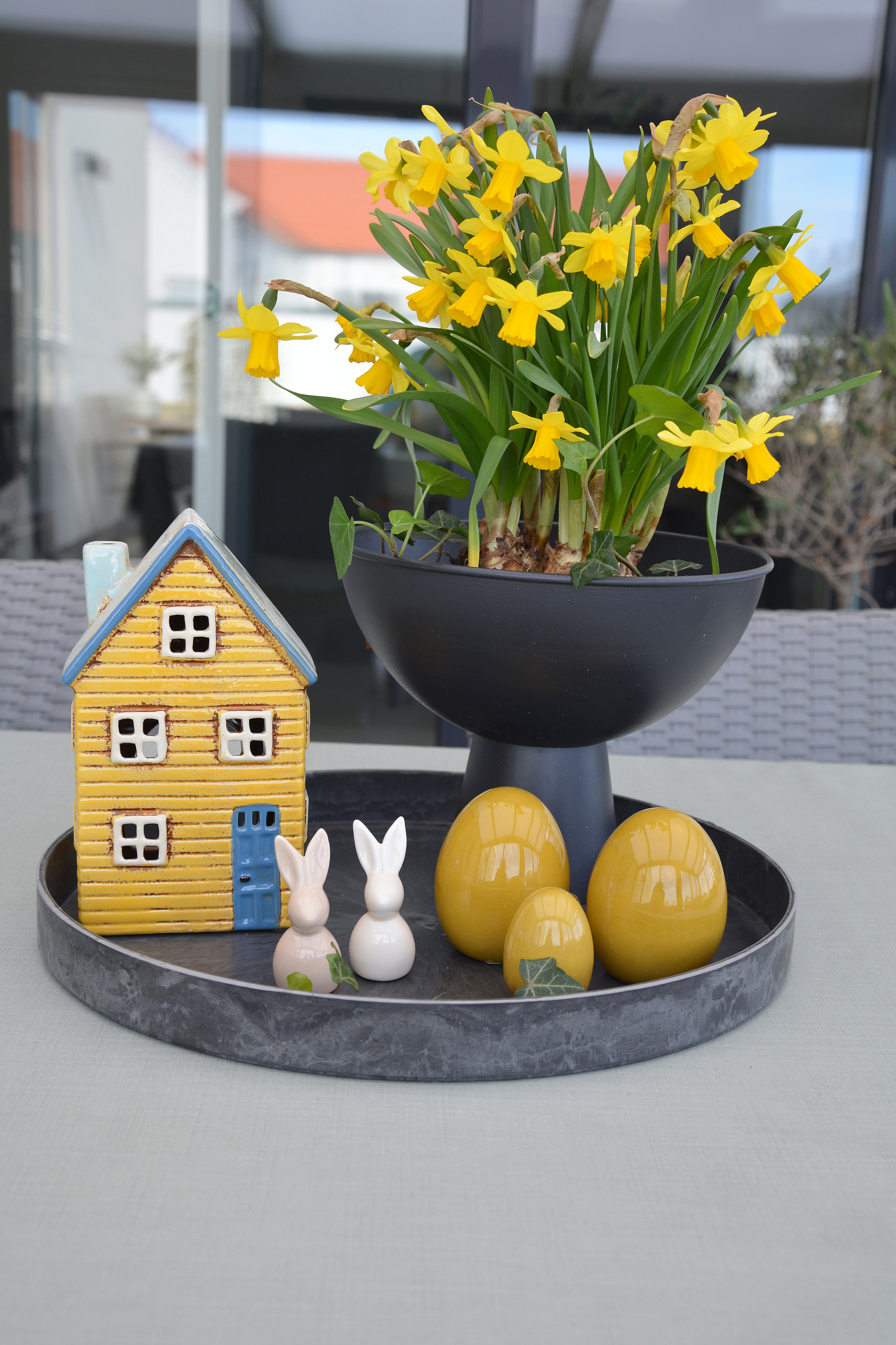 Huslykta Thorshavn /Nyhavn Nr 22 gult. Keramikhus / ljushus