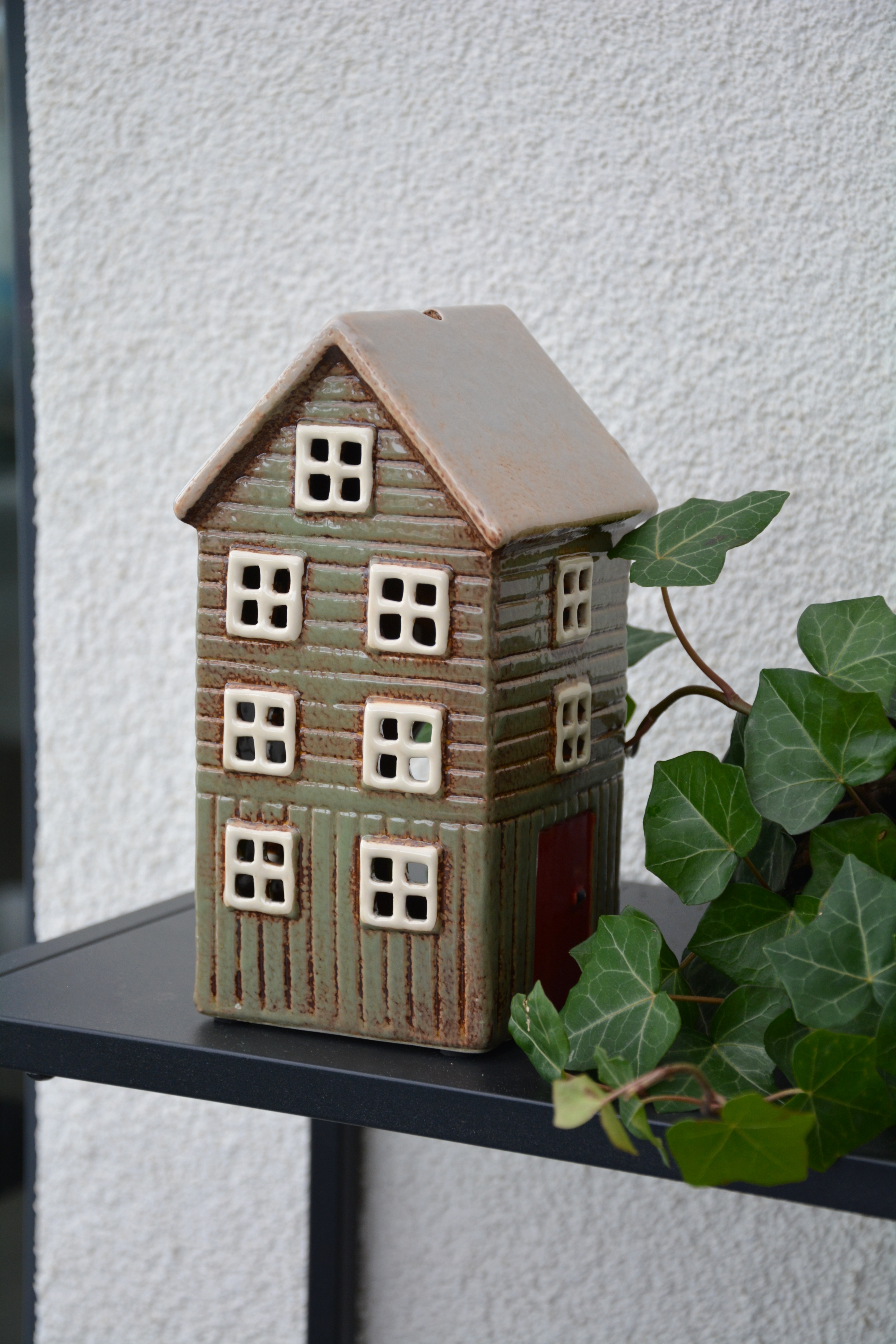 Huslykta Thorshavn /Nyhavn Nr 26 Grönt Keramikhus / ljushus