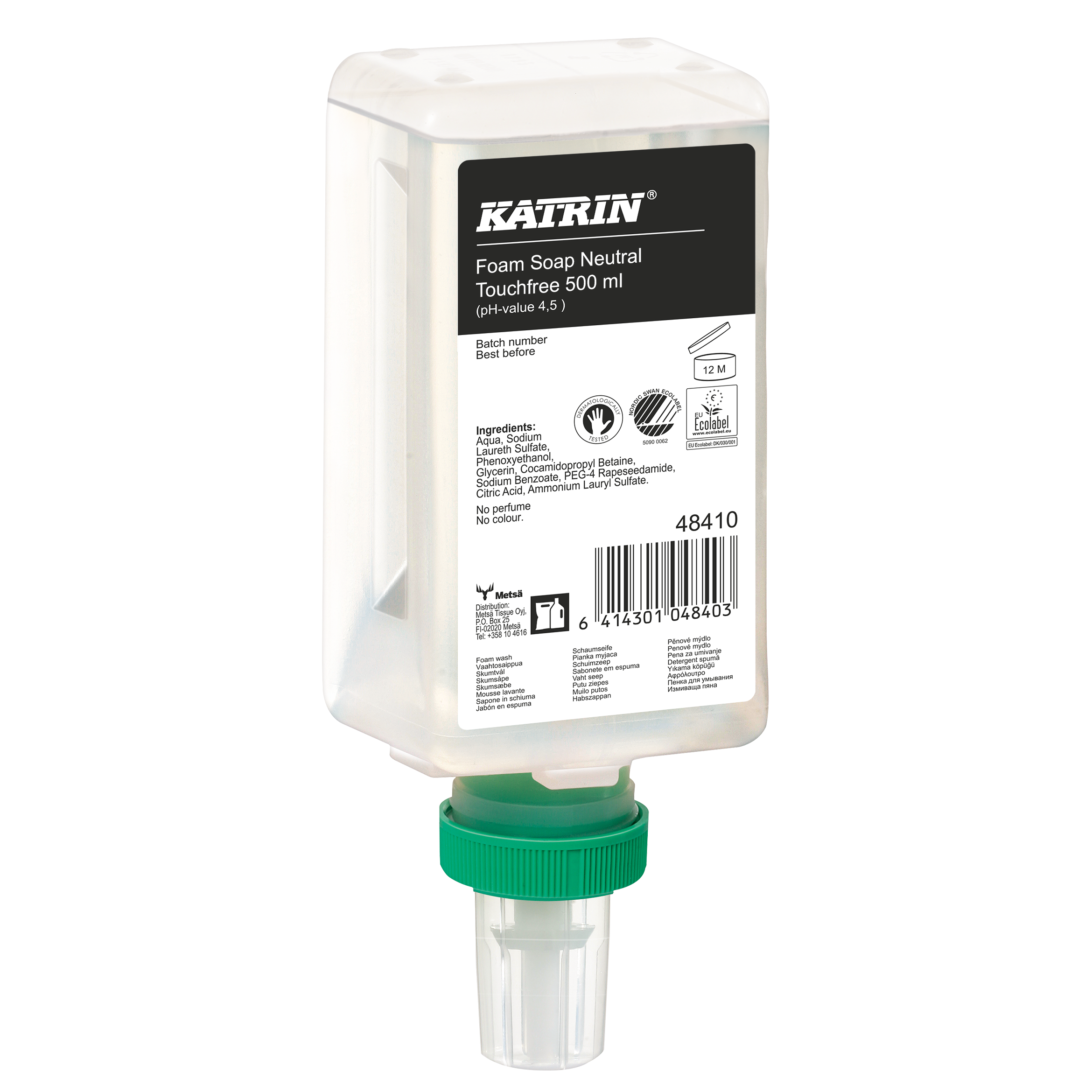 Katrin Handtvål Skum Touchfree 500 ml, Neutral