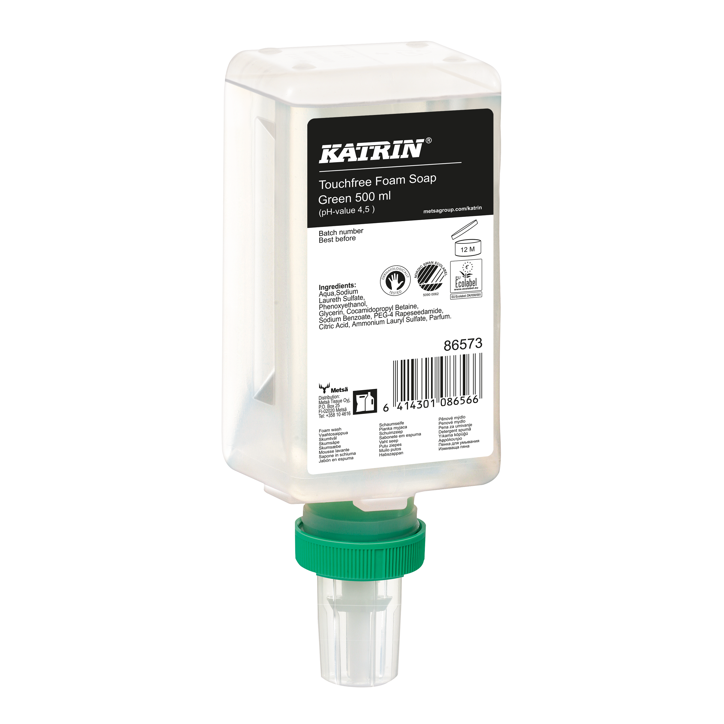 Katrin Touchfree Skumtvål 500 ml, Green