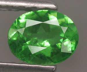 0,38 ct piedra preciosa de granate tsavorita natural de alta calidad muy rara