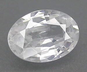 Piedra preciosa de circón blanco natural de talla ovalada con brillo impresionante de 1,12 ct