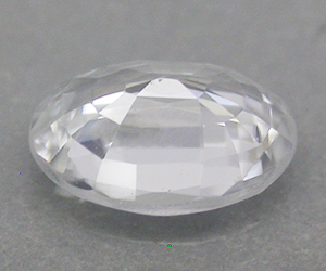 Piedra preciosa de circón blanco natural de talla ovalada con brillo impresionante de 1,12 ct - 2