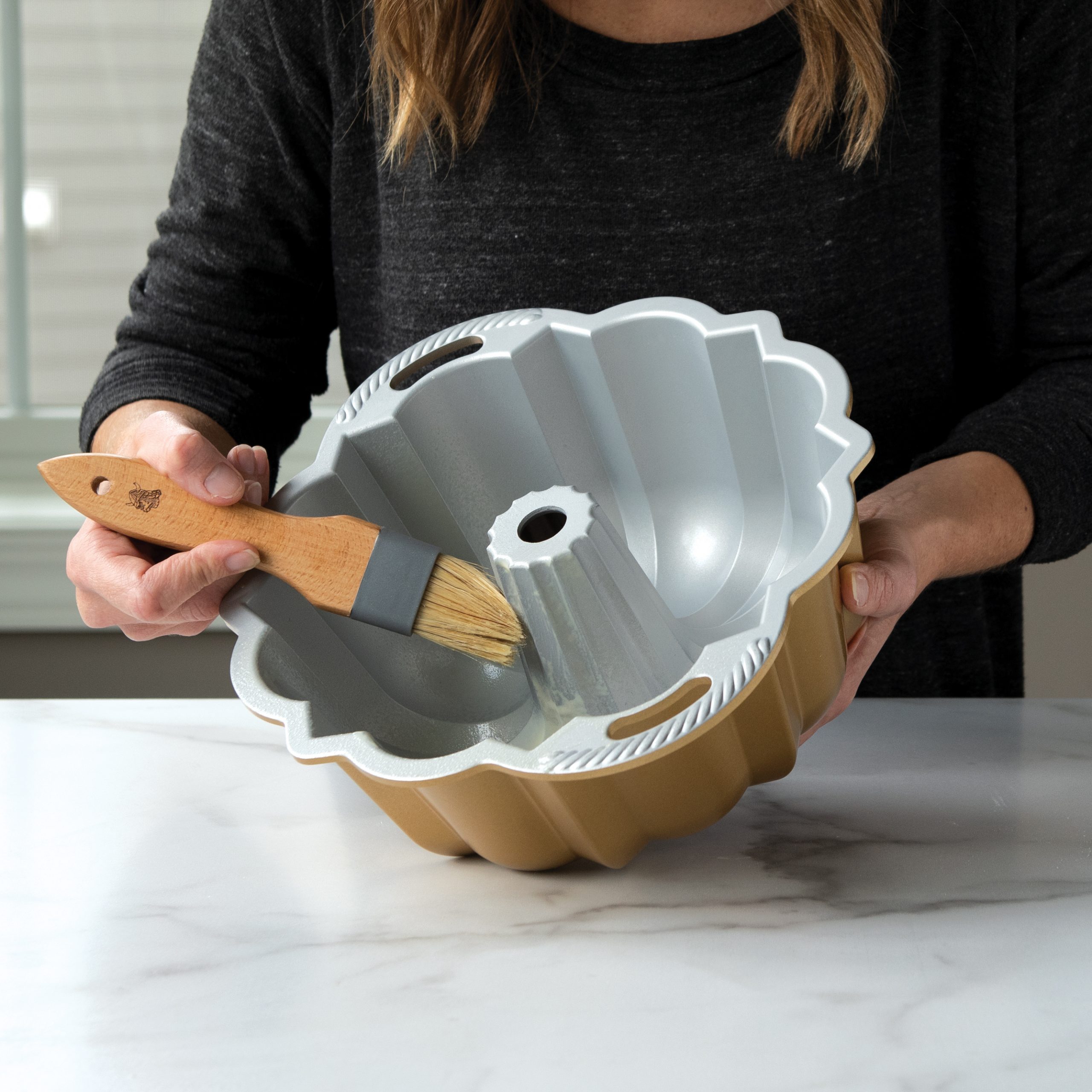  Nordic Ware Pensel Med Trähandtag - 2