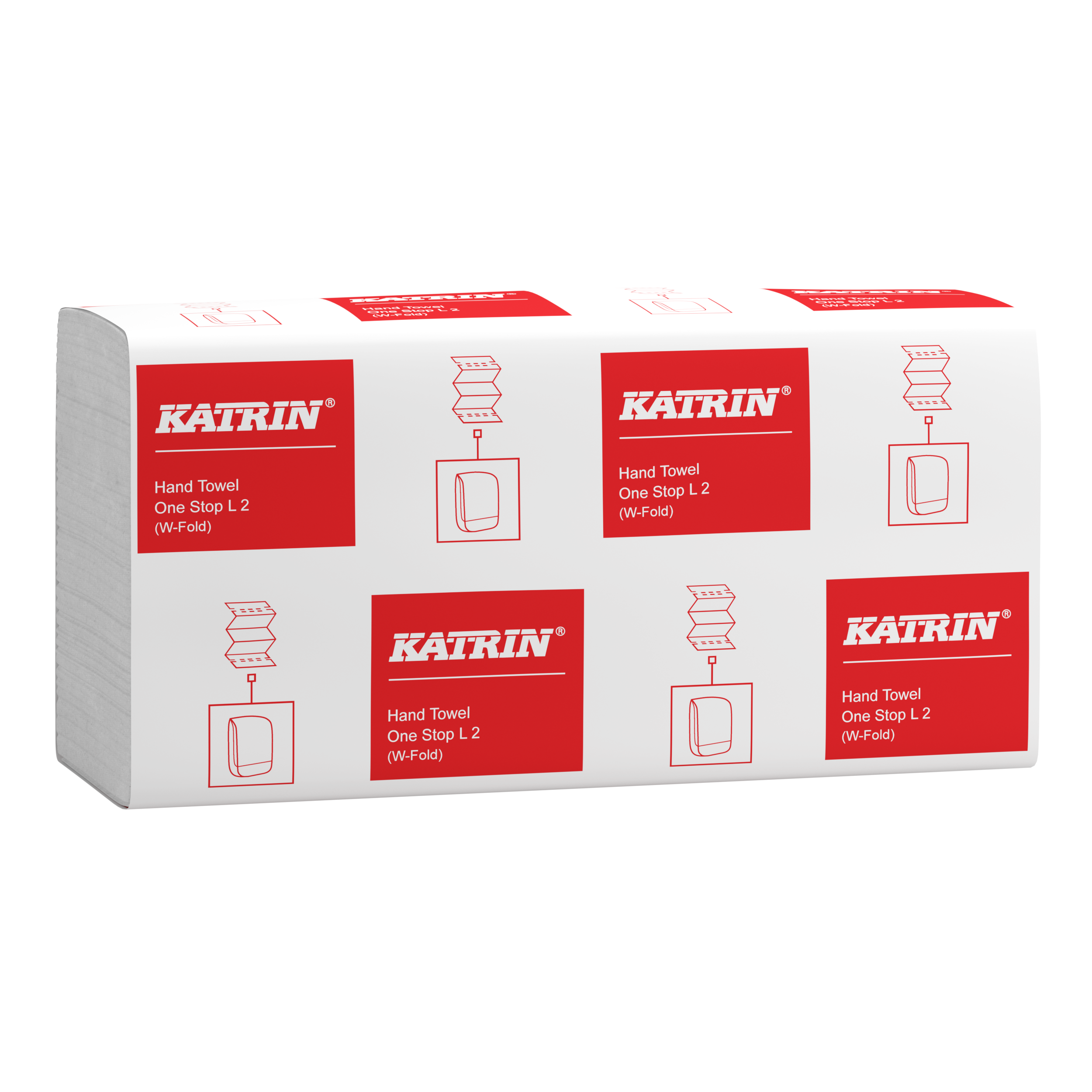 Katrin W-vikt Pappershandduk One Stop L 2-Lagers
