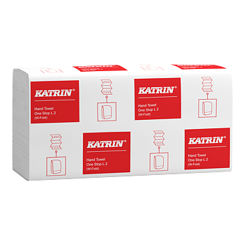 Katrin W-vikt Pappershandduk One Stop L 2-Lagers