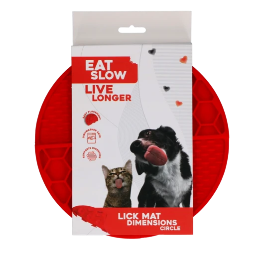 Eat Slow Live Longer Lick Mat Dimensions Circle - 5