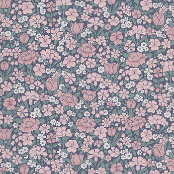 TAPET SPRING FLOWERS,  Juniper Blue