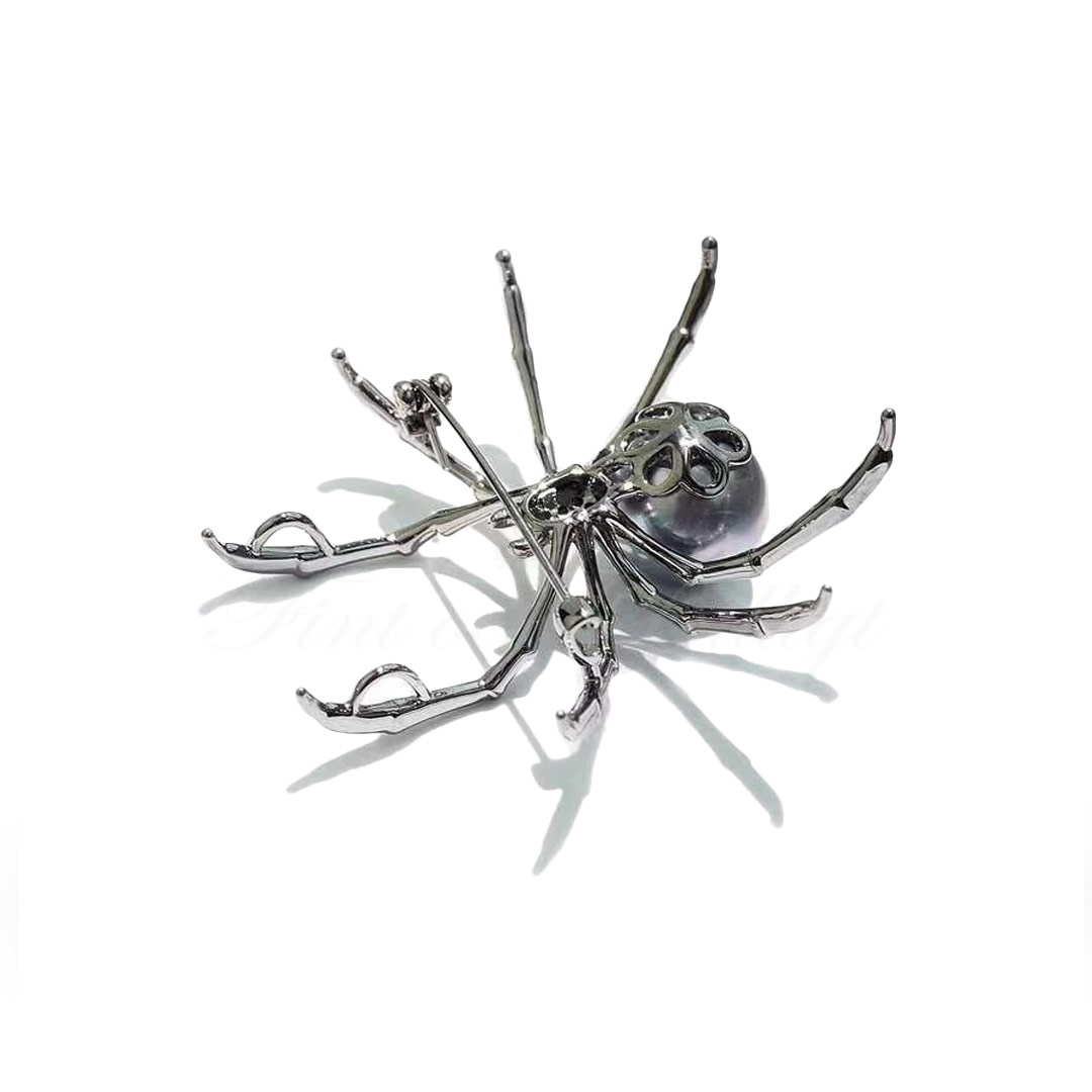 Broche - Spider Pearl Black Stones - Spider Pearl - 5