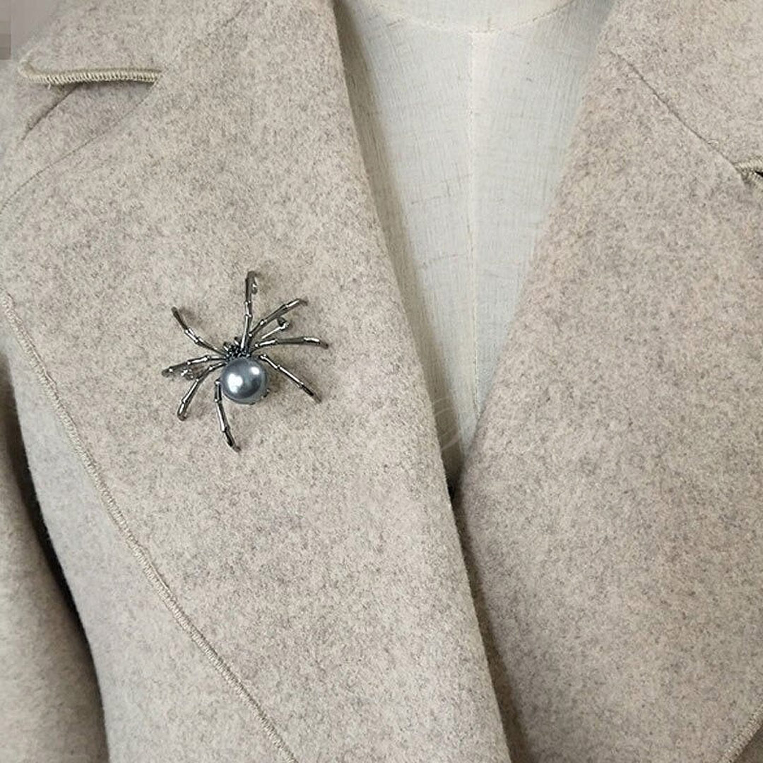 Broche - Spider Pearl Black Stones - Spider Pearl - 2