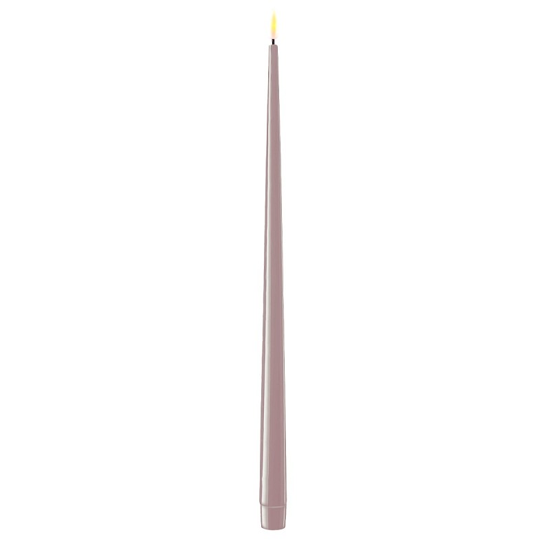 DELUXE HOMEART LED Herrgårdsljus lack 2-pack 38cm Rosa