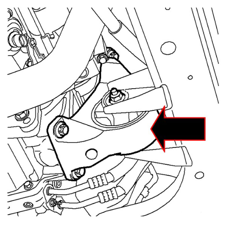 Front engine mount insert Race 9-3 05-12 (20) - 4