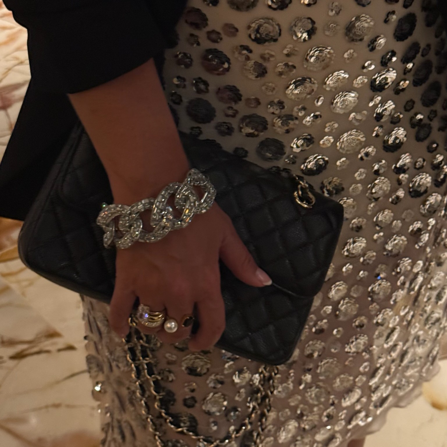 Sparkle crystal bracelet silver - 5