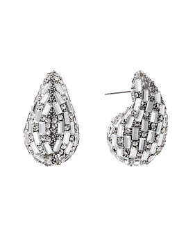 Drop sparkle earring silver