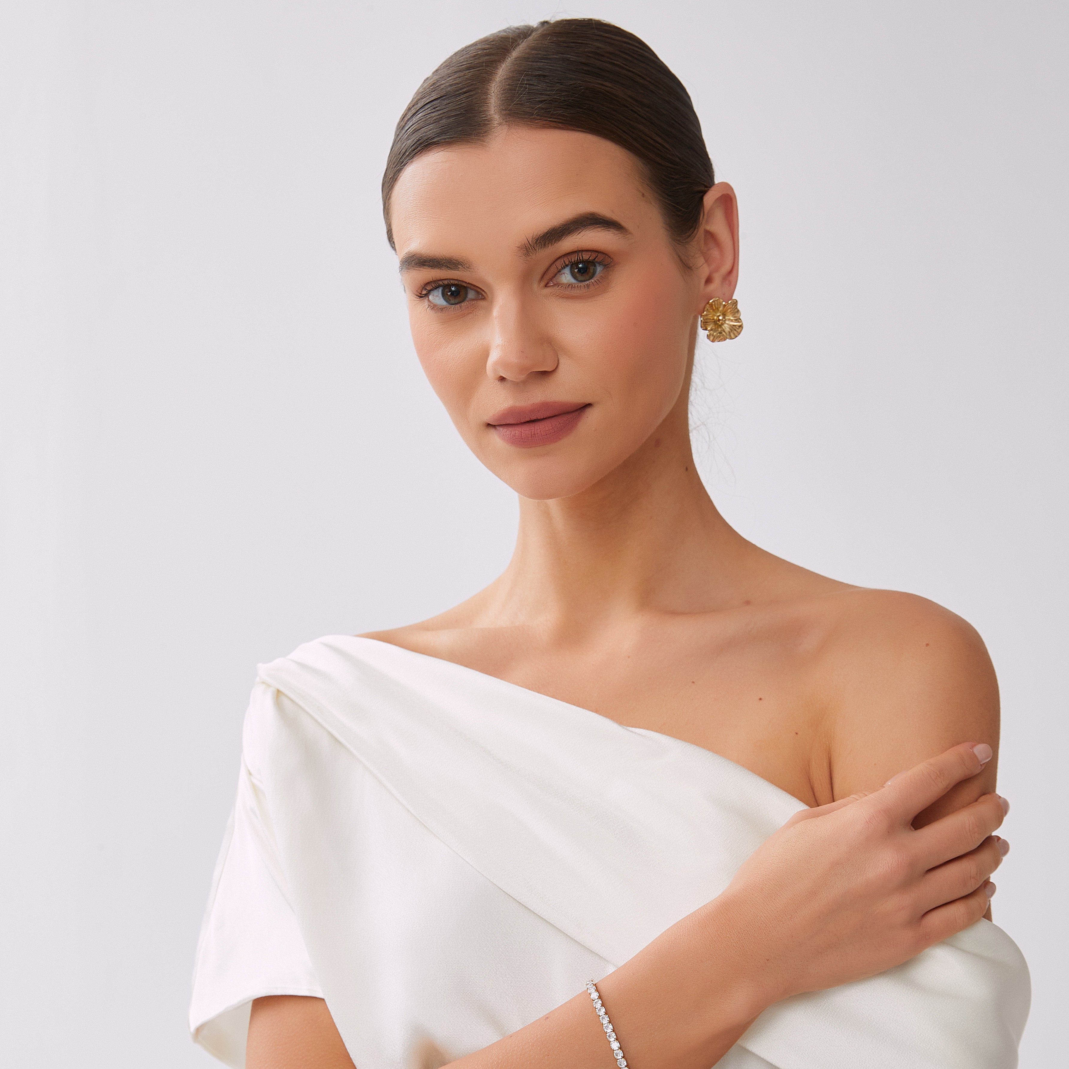 Daisy earring gold - 3