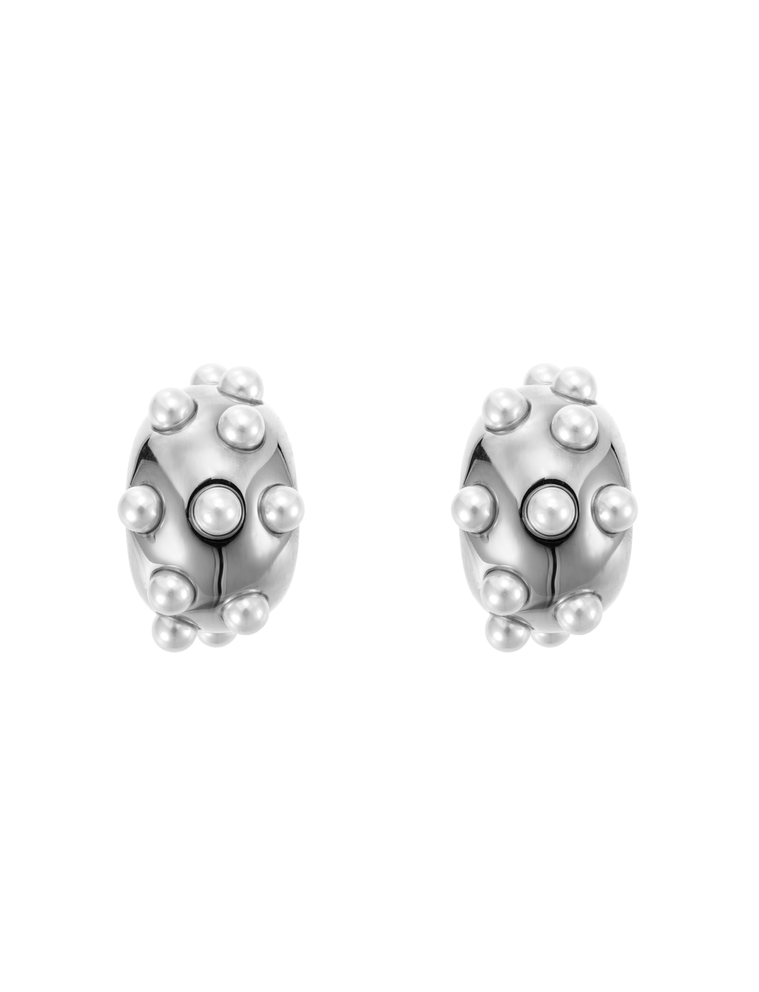 Harper pearl earring steel - 4