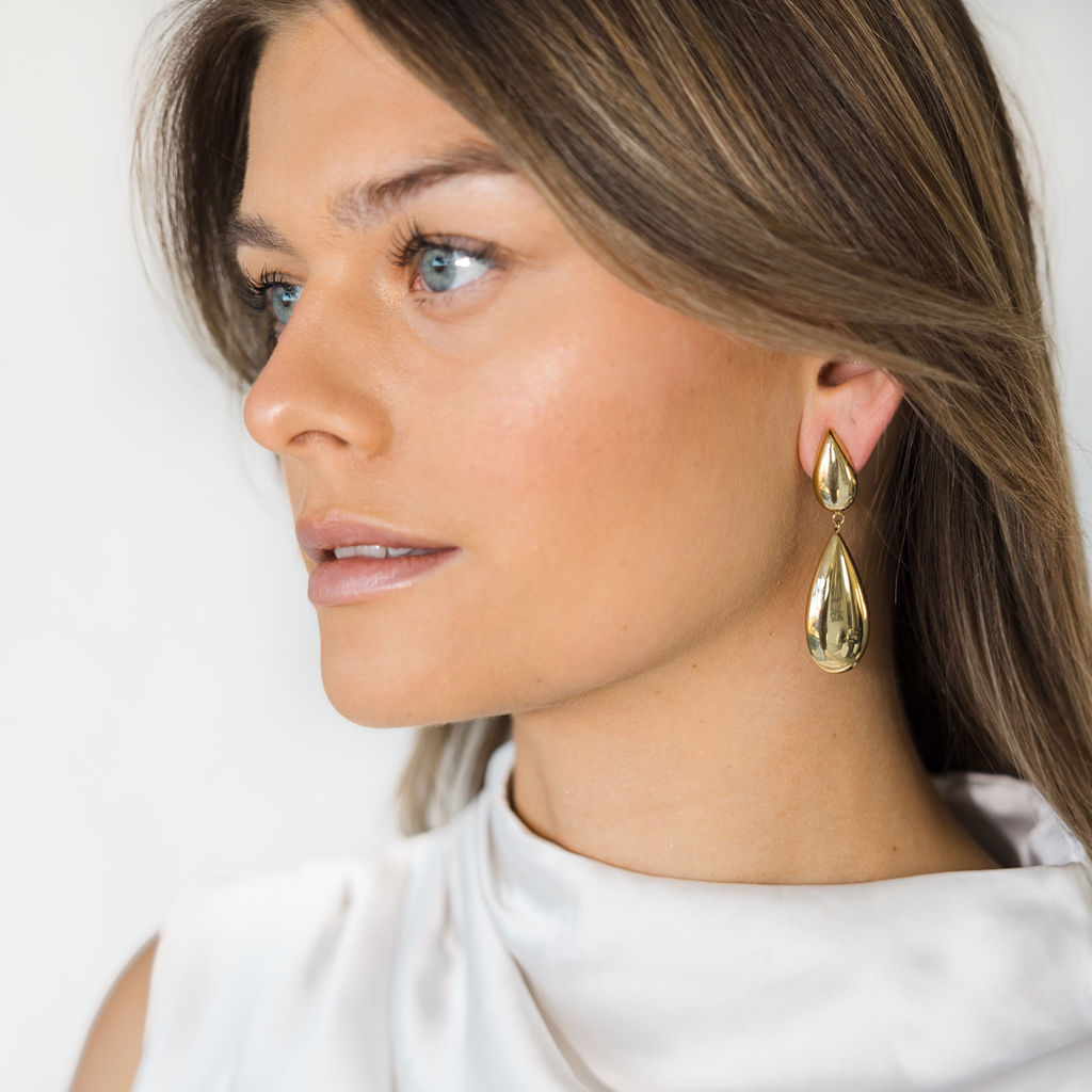 Cannes large earring gold - 2