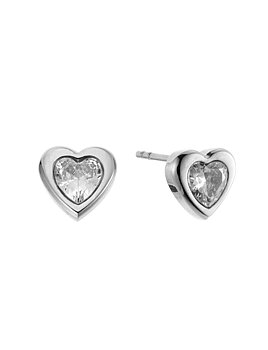 Love crystal stud steel