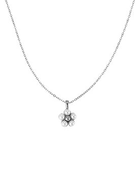 Flower pearl Necklace steel