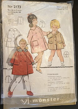 Vi-pattern 2173 girls' coats 1960s