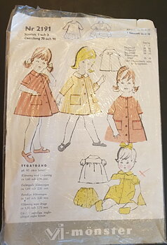 Vi pattern 2191 girls' dresses 1960s