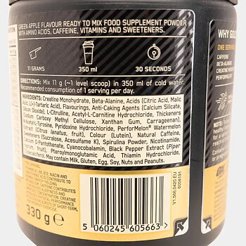 Gold Standard Pre Workout 330 g  Green Apple