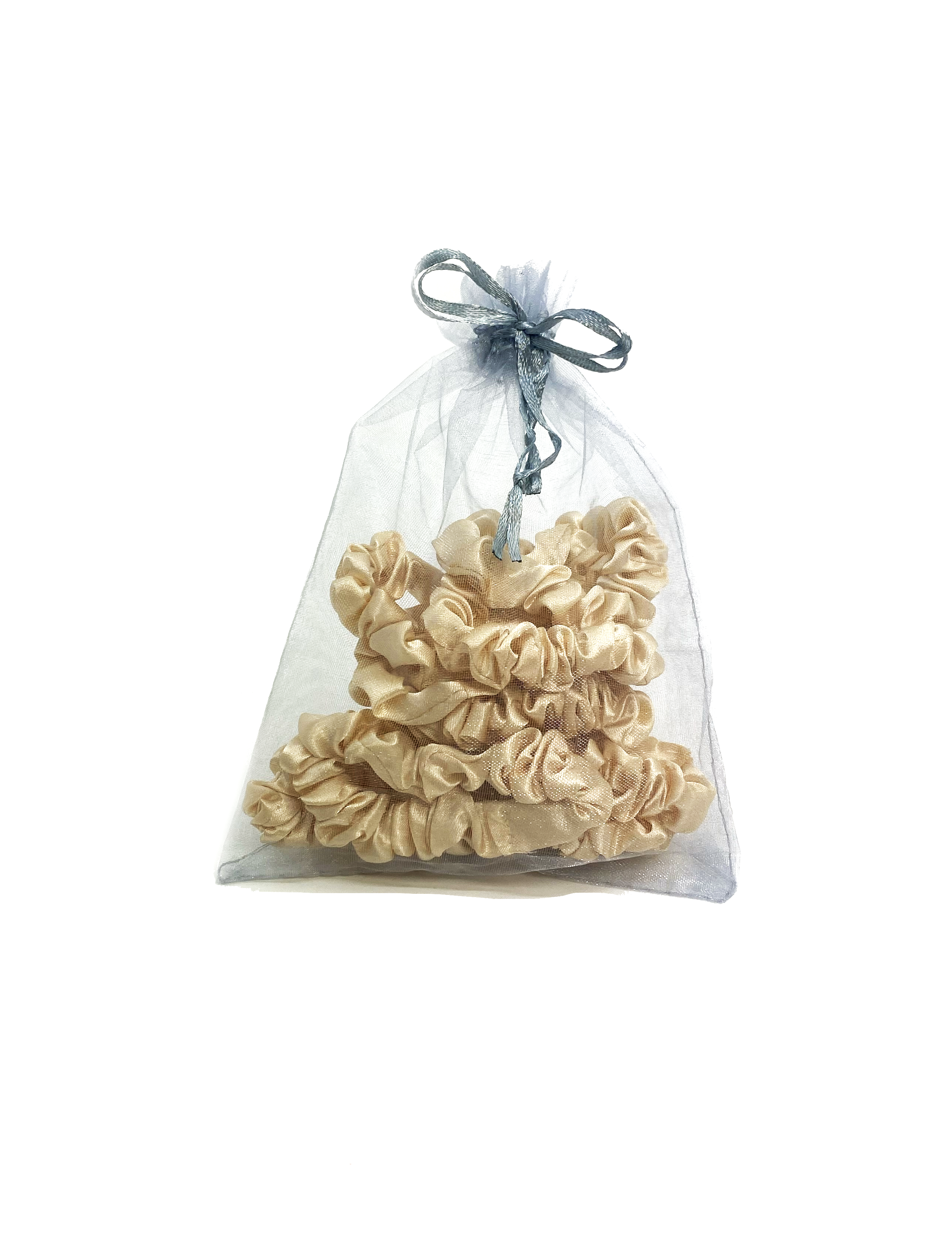 SKINNY SCRUNCHIE BEIGE 10 PCS - 2