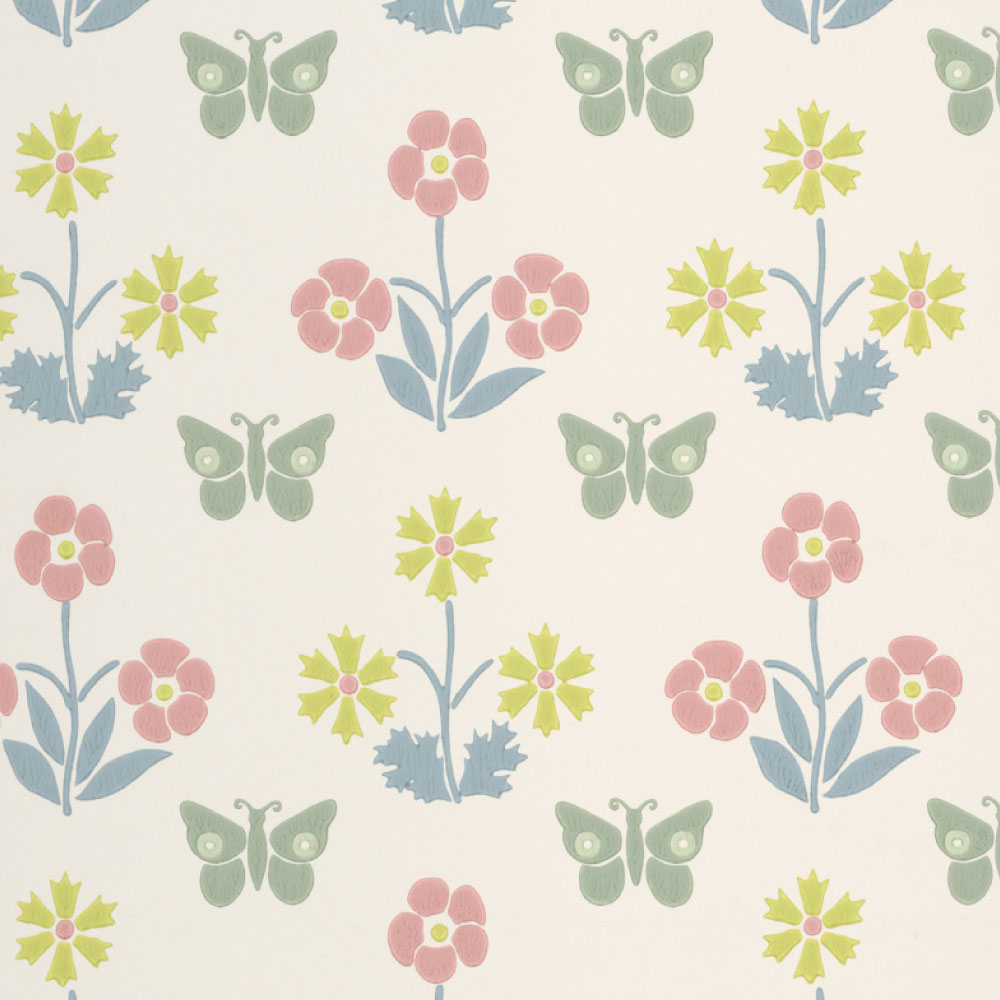 TAPET BURGES BUTTERFLY,  Slaked Lime