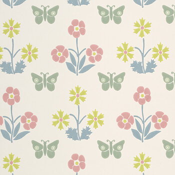 TAPET BURGES BUTTERFLY,  Slaked Lime