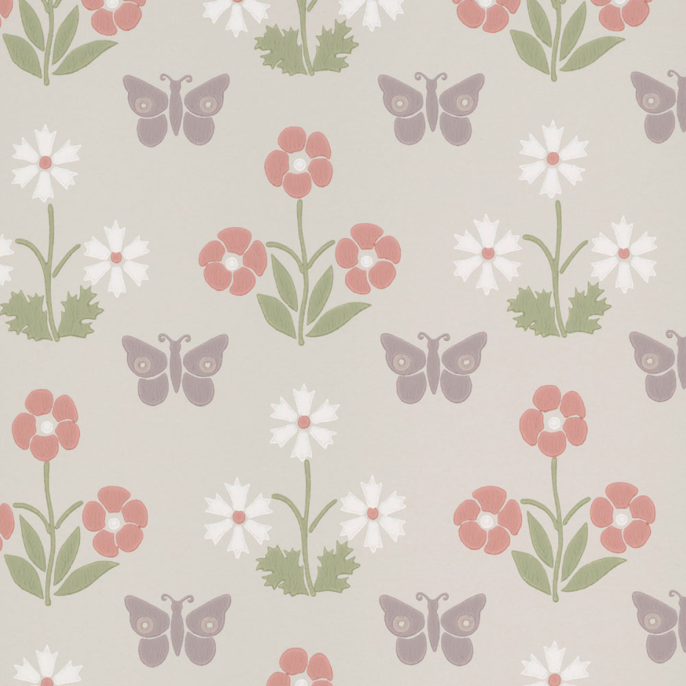 TAPET BURGES BUTTERFLY,  French Grey