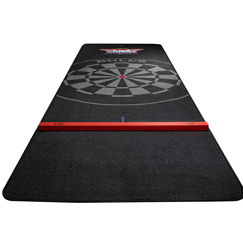 Bulls NL Carpet Dartmat Black With built in Oche 300x90