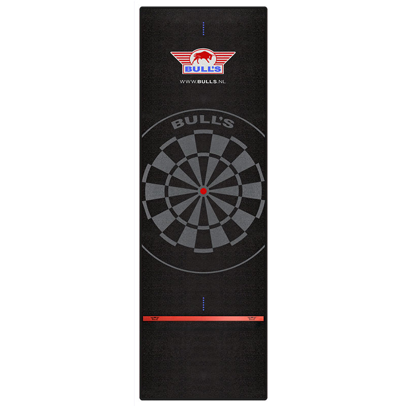 Bulls NL Carpet Dartmat Black With built in Oche 300x90 - 2