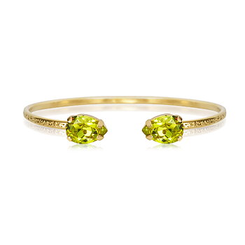 Caroline Svedbom Petite Drop armband guld citrus green