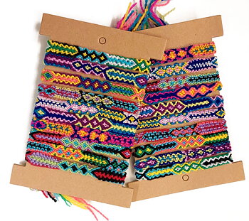 Vänskaps / Kompis Armband Regnbåge - Platt